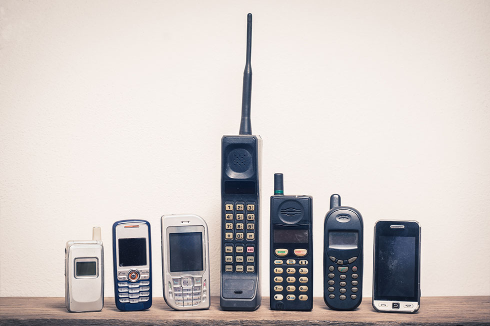 Picture of Old Mobile Phones
