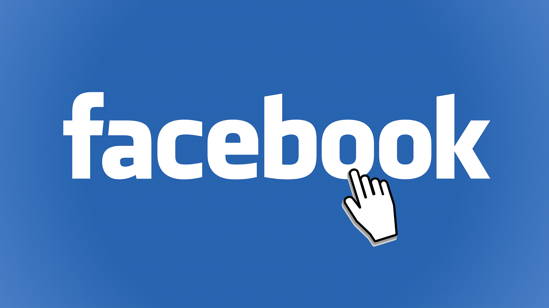 Facebook logo with hand cursor | AutoRevo