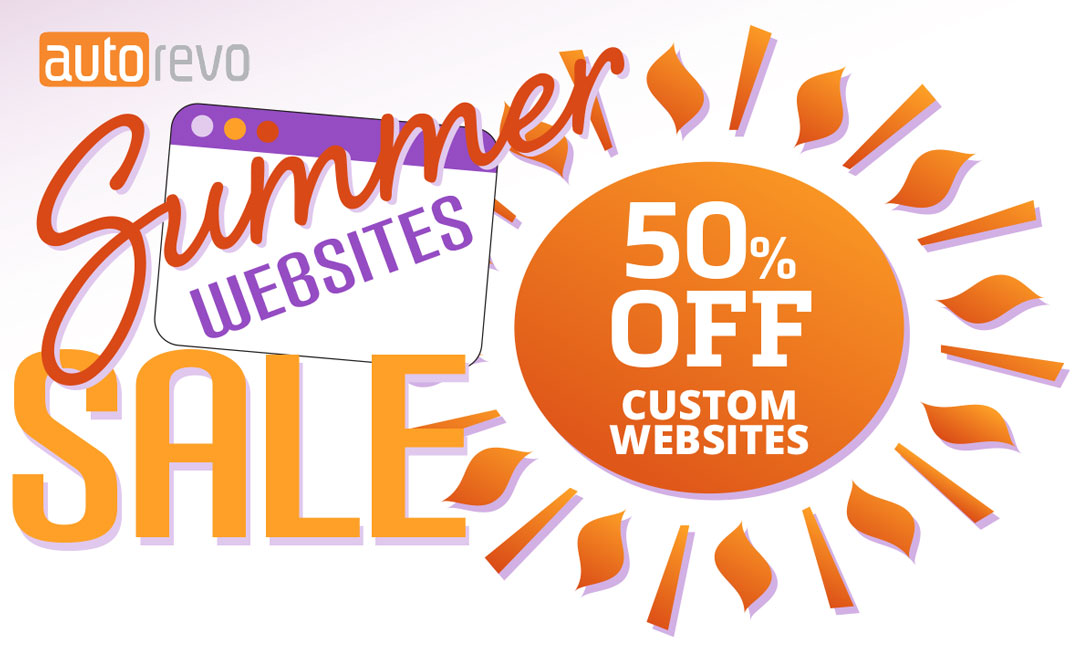 Summer websites sale - 50% Off custom websites